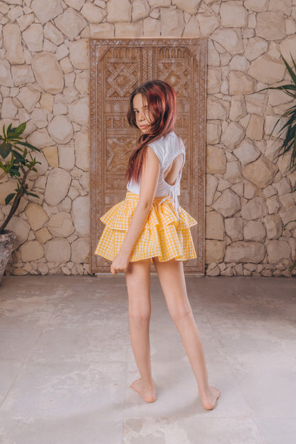 All day-charm yellow skirt